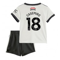 Fotballdrakt Barn Manchester United Casemiro #18 Tredjedraktsett 2024-25 Kortermet (+ Korte bukser)